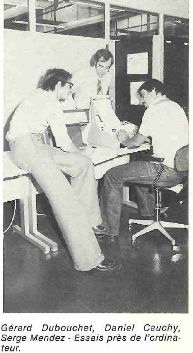DUBOUCHET Gérard CAUCHY Daniel MENDEZ Serge (années 1970)