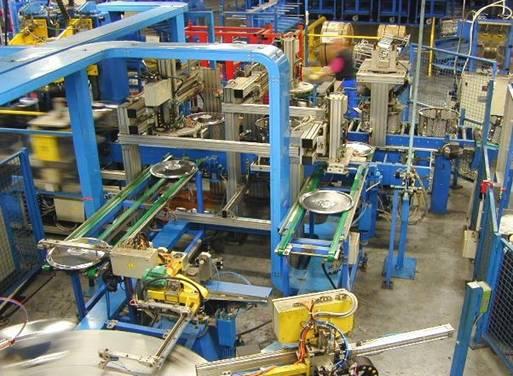 Ligne tambour: pose des axes