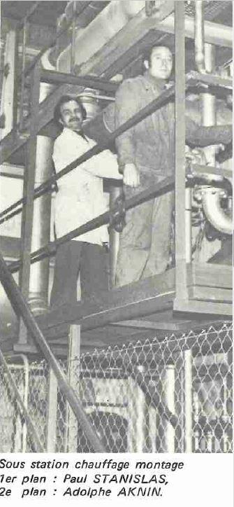 STANISLAS AKNIN Chaufferie  (années 1970)