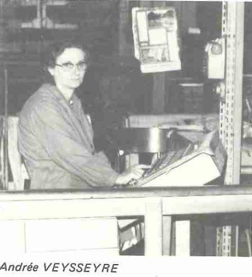 VEYSSEYRE Andrée  (années 1970)